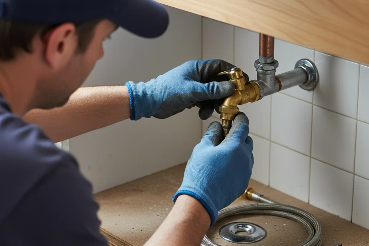 Shutoff valve and fitting work during Emergency Plumbing in Nakina